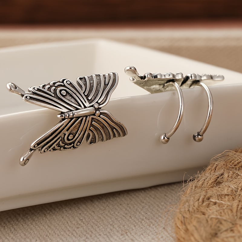 Bronze Butterfly Ear Cuff for Christmas